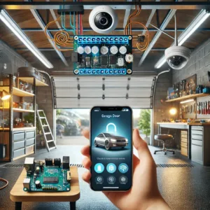 Automate Your Garage Opener with DIY Projects using smart devices, including a Wi-Fi module, relay switch, and smartphone app for remote control and voice command integration.